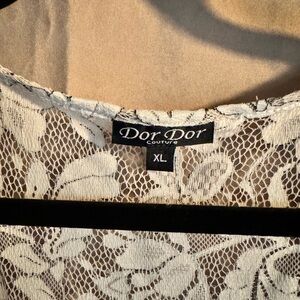 Dor Dor Couture Lace Top - XL